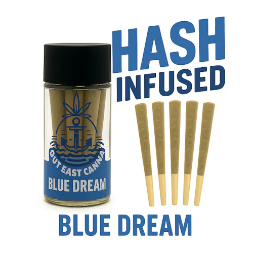 Out East Canna | Blue Dream | Infused Pre-Roll 5pk | Sativa-Hybrid-active
