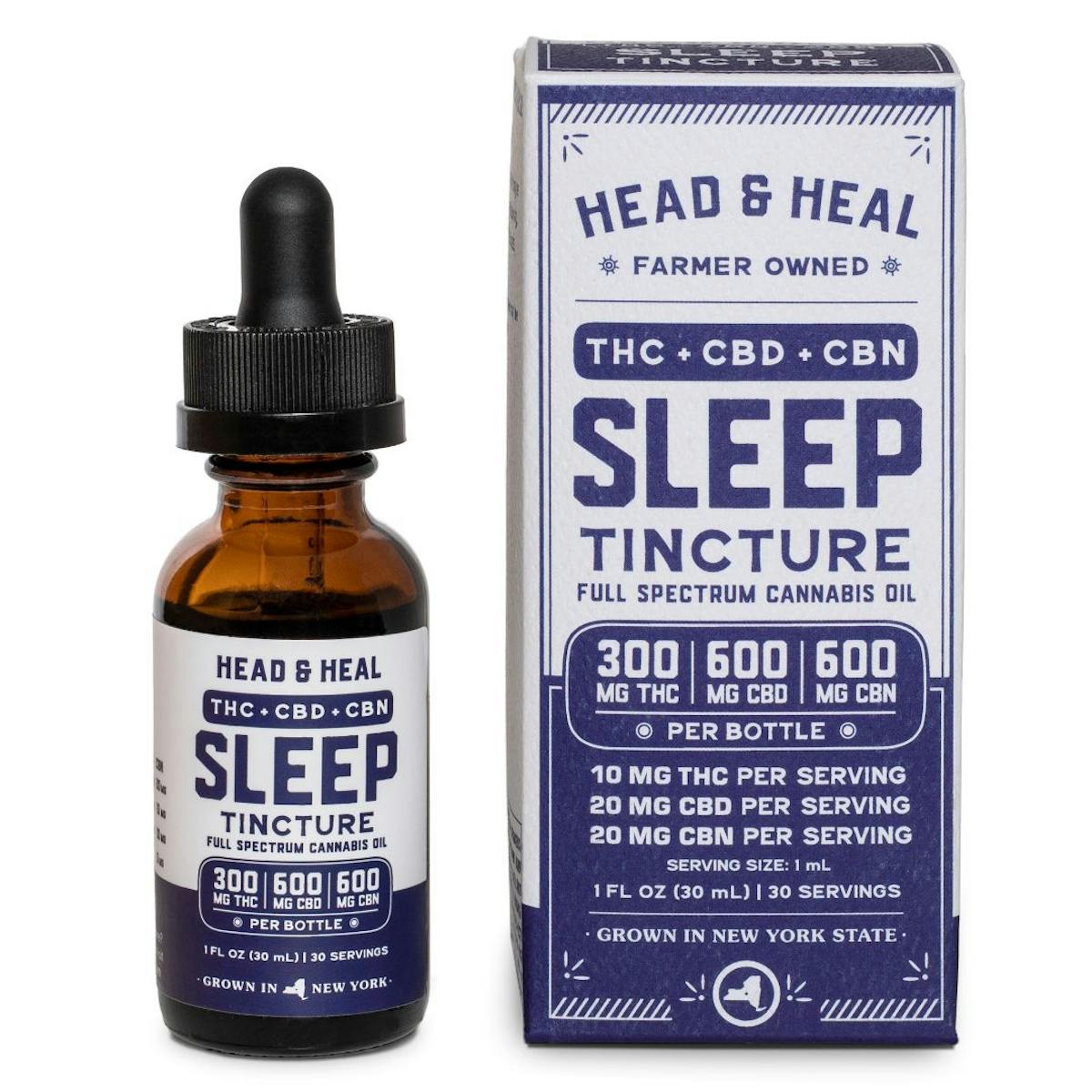 Buy Head & Heal | Tincture | (THC:CBN:CBD) Sleep - 300mg
