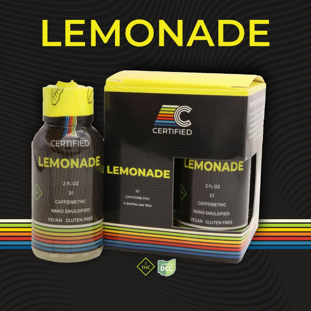 Lemonade + Caffeine Drink | 4pk 4pk Edibles | CERTIFIED |