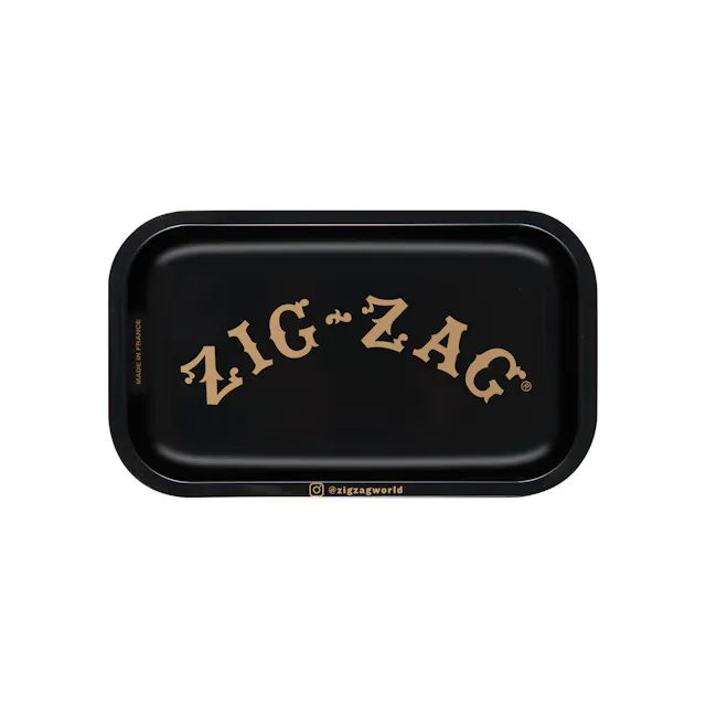 Zig-Zag Rolling Tray Zig Zag Black 10.75" x 6.5" (hybrid, papers rolling supplies)