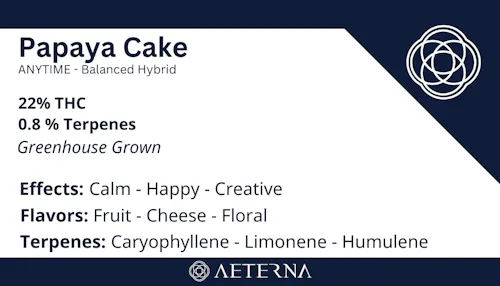 Aeterna | Papaya Cake | Hybrid | Flower 3.5g-active
