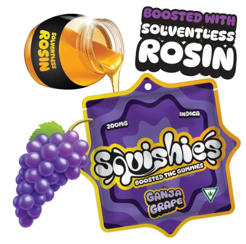 Squishies SQUISHIES | GANJA GRAPE - GUMMIES | 200MG | INDICA — EDIBLES