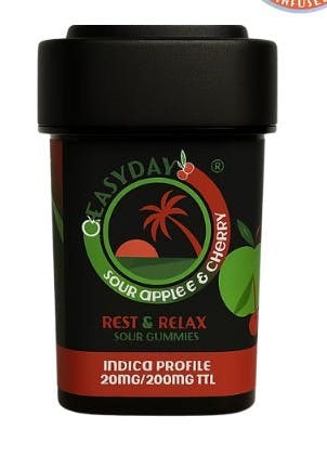 Sour Apple & Cherry 20mg THC 10-pk Troche (Rest & Relax)