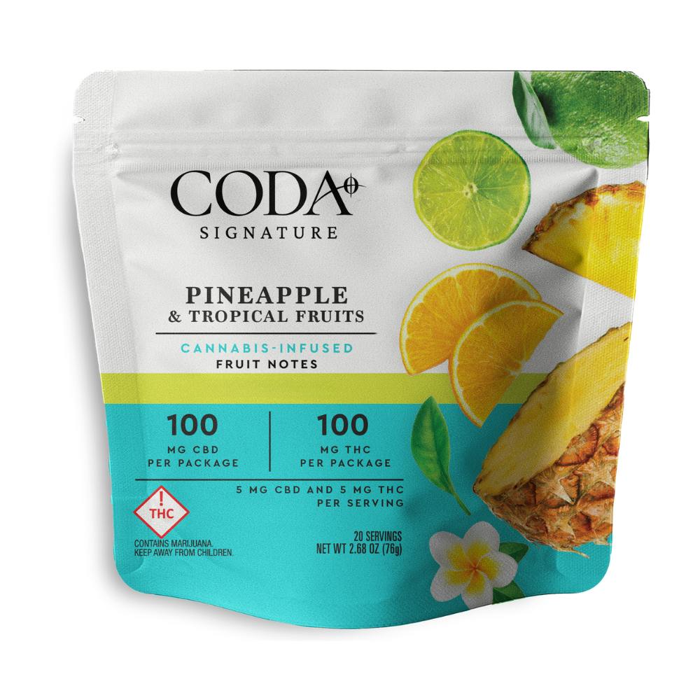 Coda Signature Coda | 100mg 1:1 Gummy | Pineapple & Tropical
