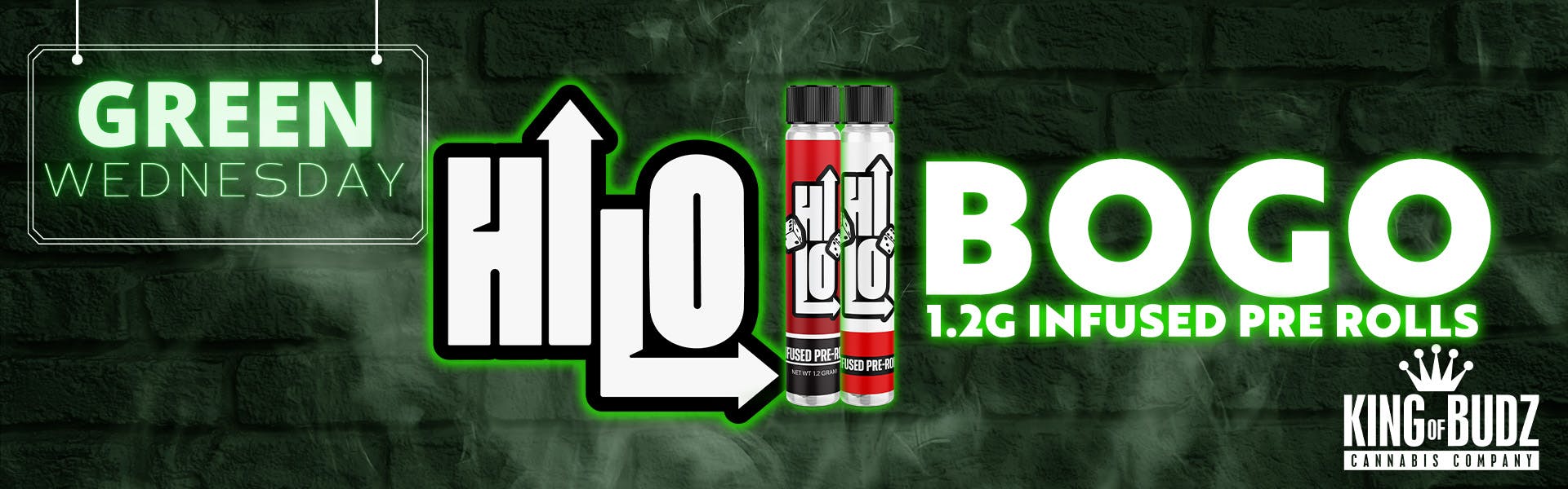 HI-LO - 1.2g Infused Preroll  - Buy 1 Get 1 Free