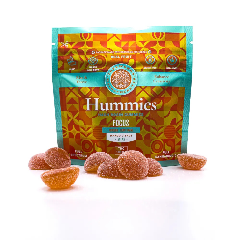 Focus Citrus | Hash Rosin Gummies | 10pk of 10mg* | Enlite