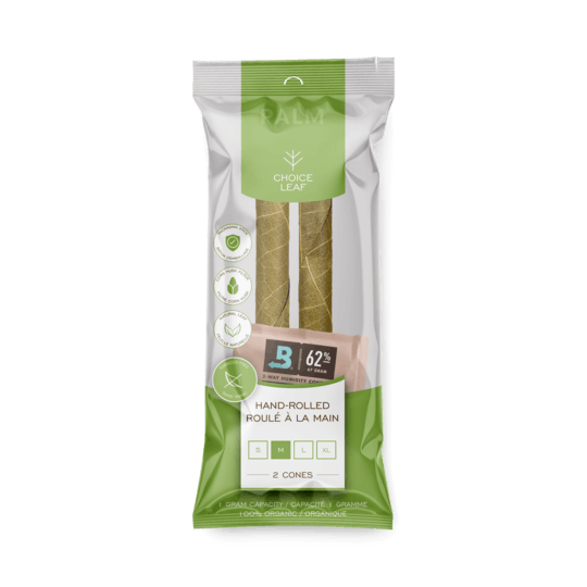 Choice leaf palm - pre rolled cones - medium (pack of 2)