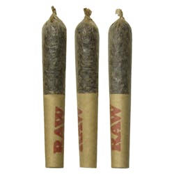 Infused Pre-Roll | Dab Bods - Sweet Island Coconut Disti Infused Joints - Hybrid - 3x0.5g