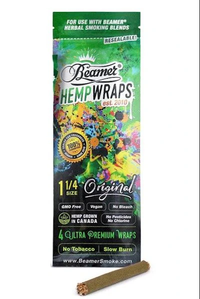 Beamer - 4pk 1 1/4 Size Hemp Wrap - Original