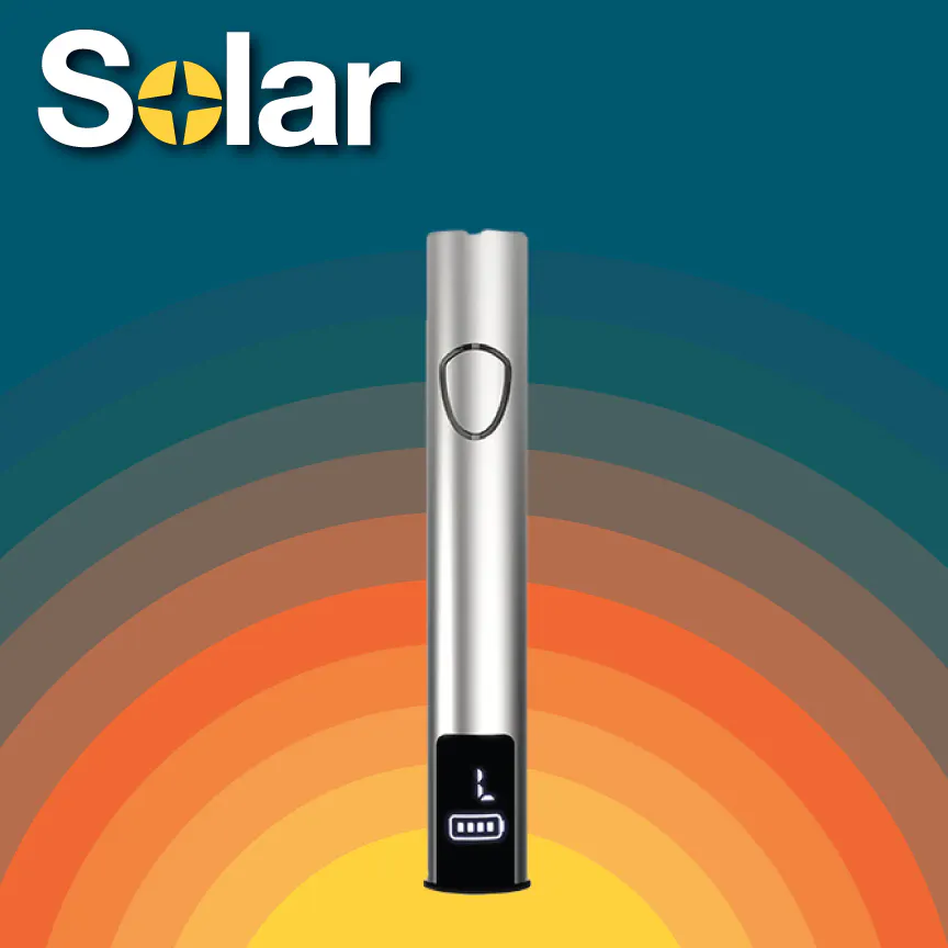 Brighte ELEKIBRUSH＋ iKrusher | S3 Digi 510 Battery | Chrome at Solar Cannabis Co. Weed