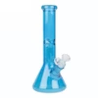 Day Glow Beaker Tube W/ Dome Perc Blue - 10' Tall - Blue