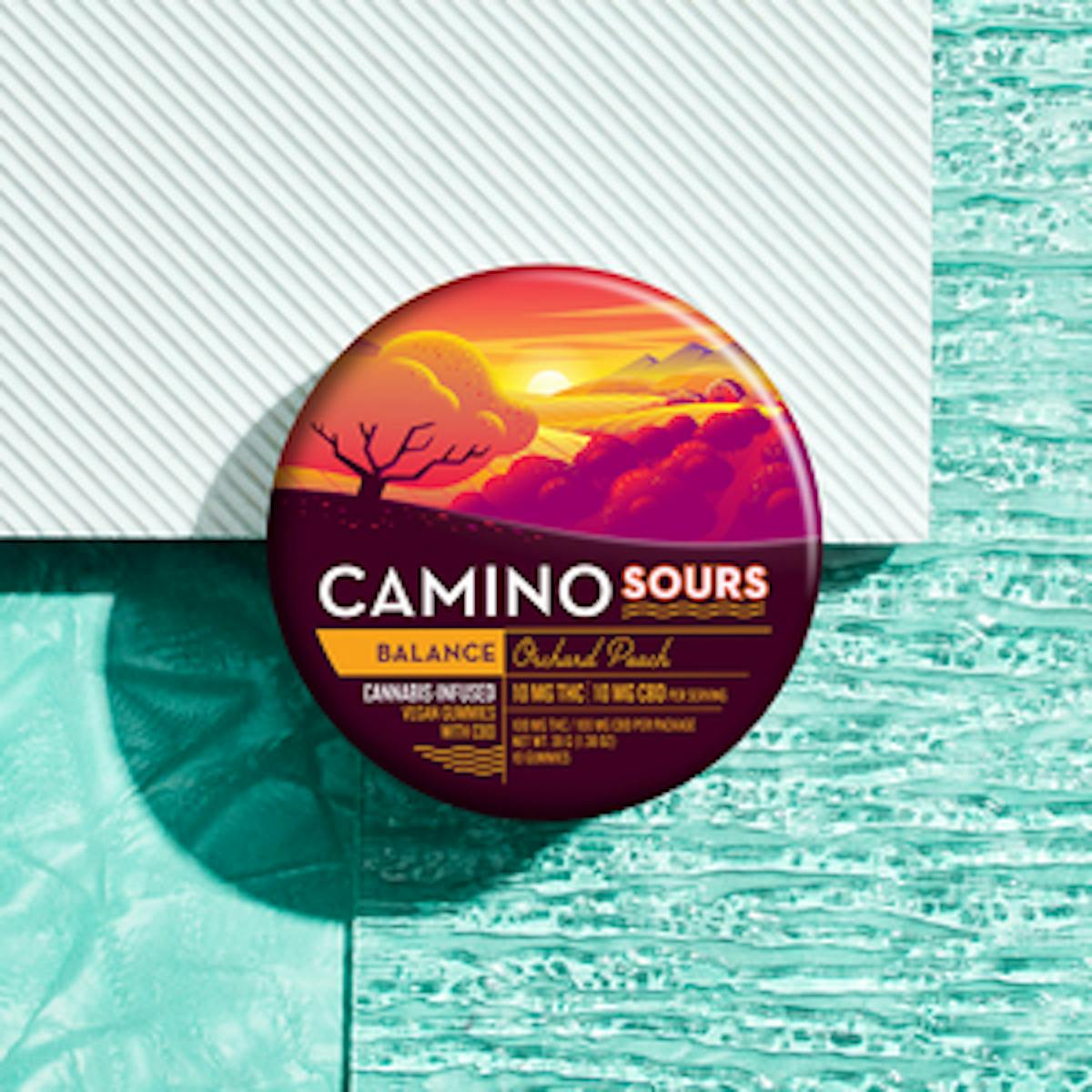 Photo of Camino Sours | Edibles | Orchard Peach 1:1 (THC:CBD) 100mg