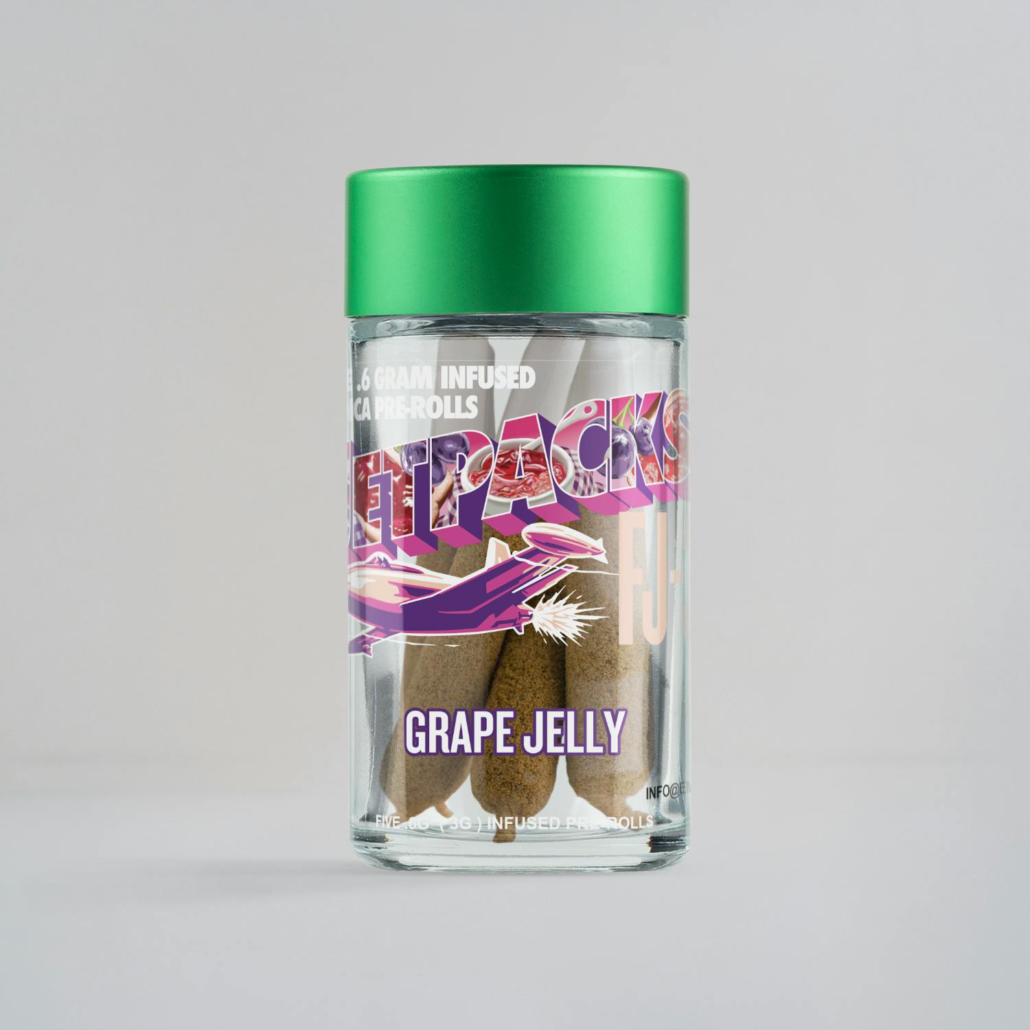 Jetpacks | Grape Galaxy | FJ-3 | Infused Pre-Roll | 0.6g 5pk