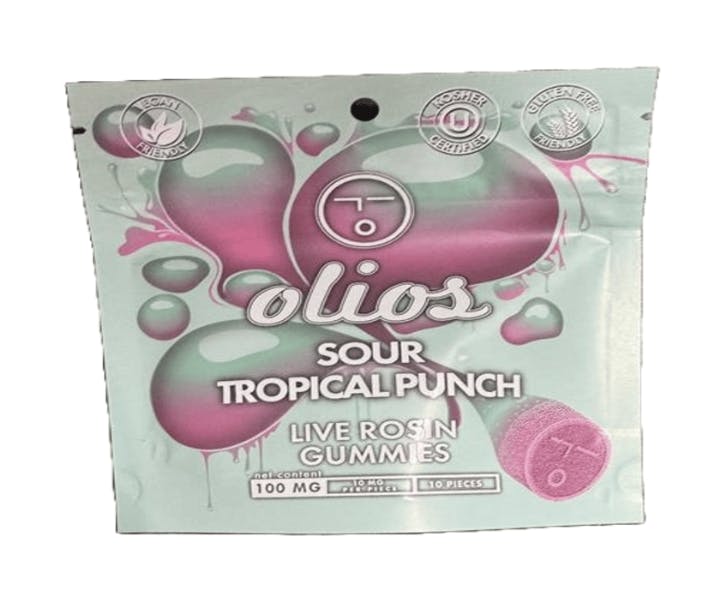 Olio- Live Rosin Gummies - Sour Tropical Fruit