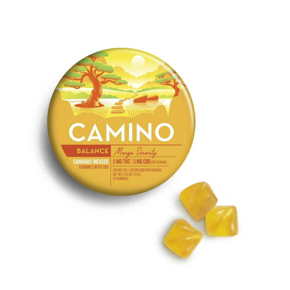 Product KIVA Camino - Mango (1:1 CBD:THC 20PK) - Gummies - 100MG