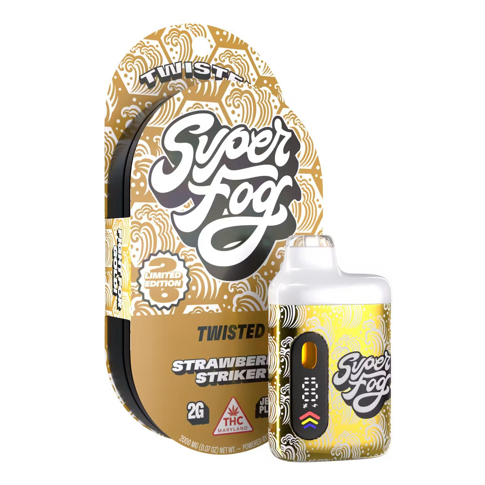 Super Fog | Strawberry Striker | Twisted Jefe XL Plus | 2g