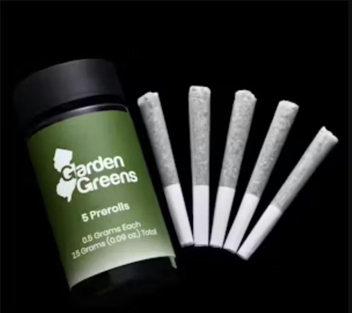 Photo of Garden Greens – Carbon Fiber 0.5g 5 Pack Preroll