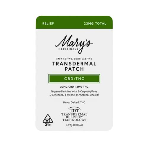 CBD (15/:5 CBD/THC) TRANSDERMAL PATCH