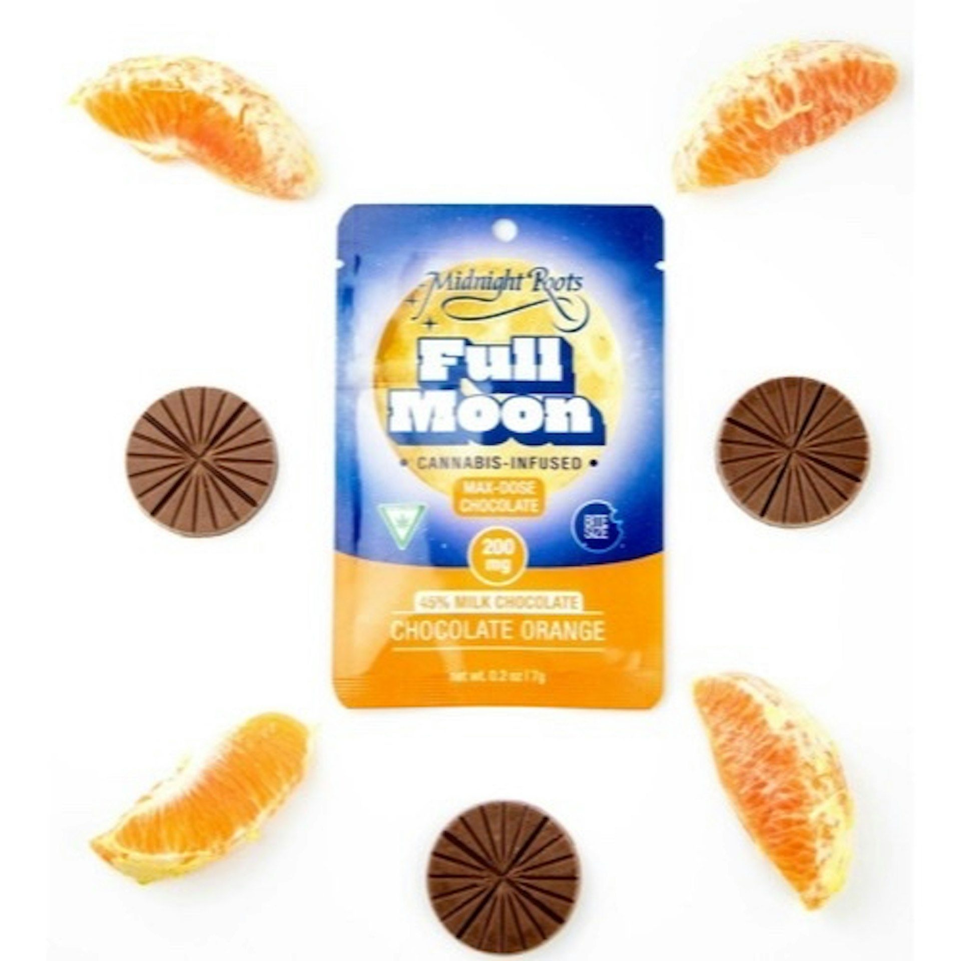 Midnight Roots - Chocolate Orange Full Moon 200mg Chocolate