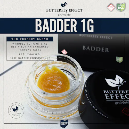 Butterfly Effect | 91 Royale Live Resin Badder 1g | Sativa-active
