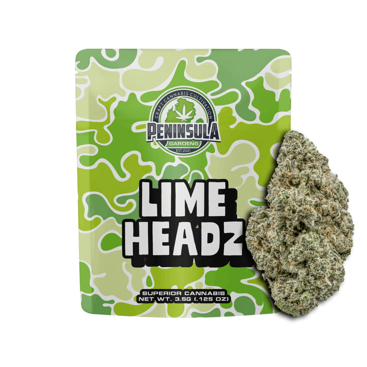 Product: PENINSULA GARDENS | LIME HEADZ | PRE-PACK SATIVA/HYBRID