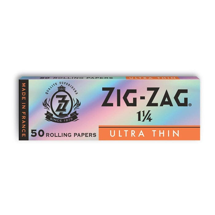 Zig zag - rolling papers - 1¼ - silver (ultra-thin slow burning)