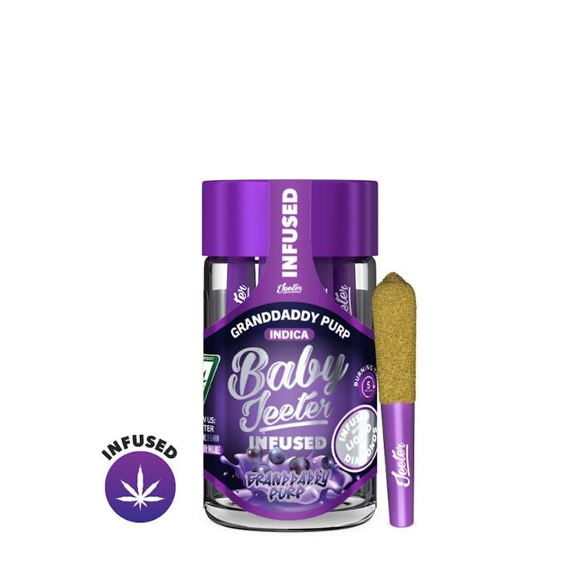 Granddaddy Purp Baby Jeeter Infused Pre-Roll 5-pack | 2.5g