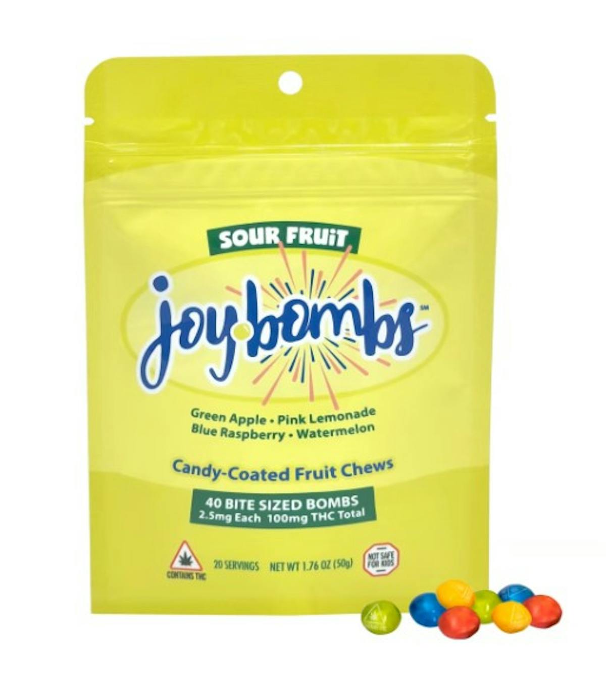 Photo of JoyBombs Sour 100mg 40pk