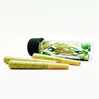 Cali-Blaze - 3-Pack 1g Infused Prerolls - Green Apple - PRE_ROLLS by Cali-Blaze at King of Budz