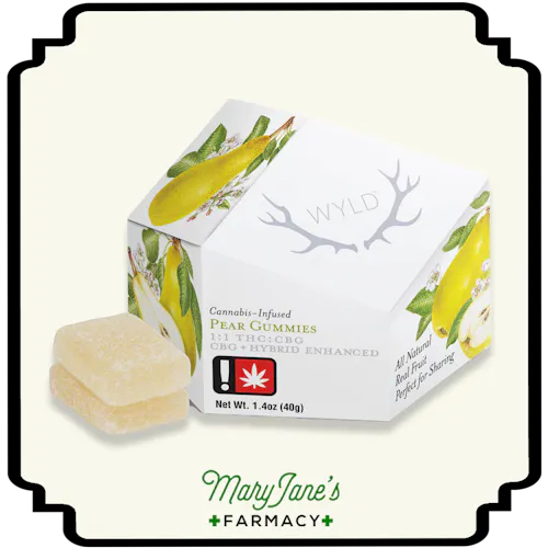 Pear 1:1 CBG + Hybrid Enhanced Gummies 10-Pack | 100mg-1