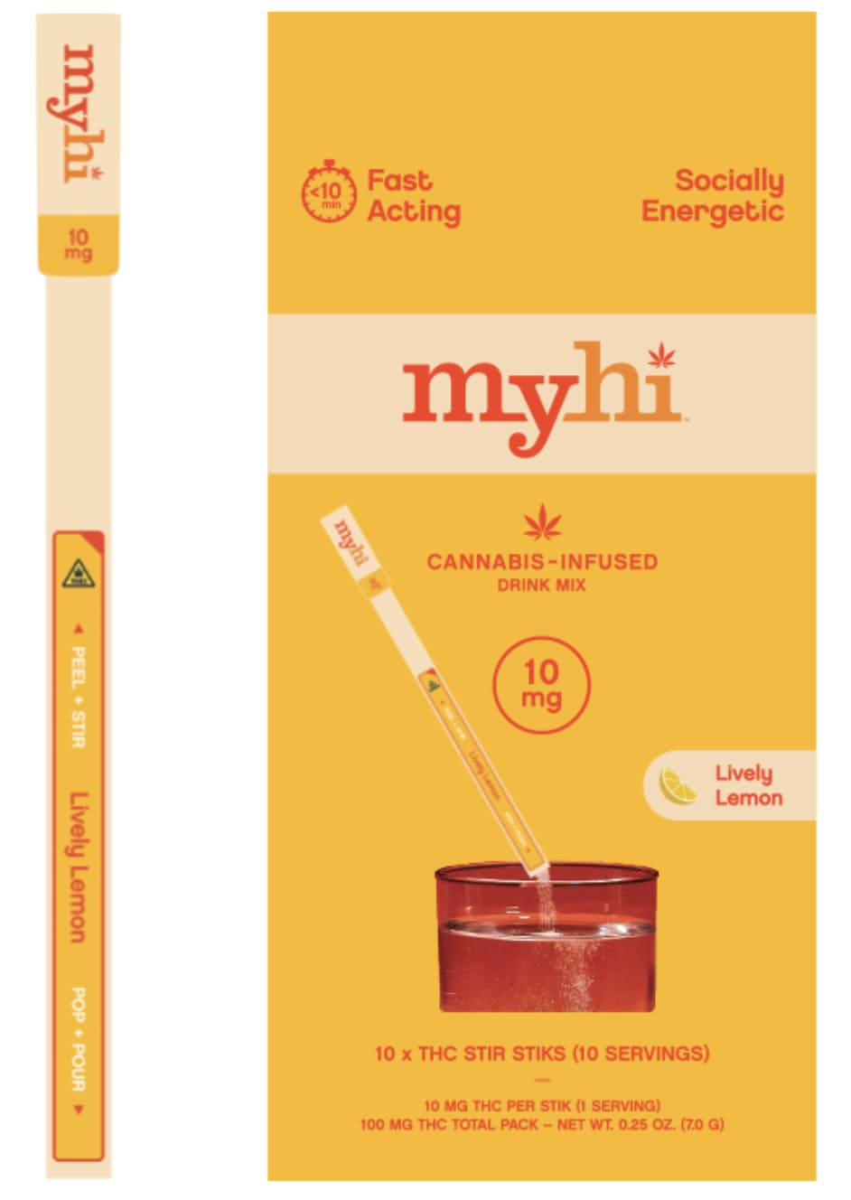 MYHI- Lively Lemon 10pk Stir Stik-1