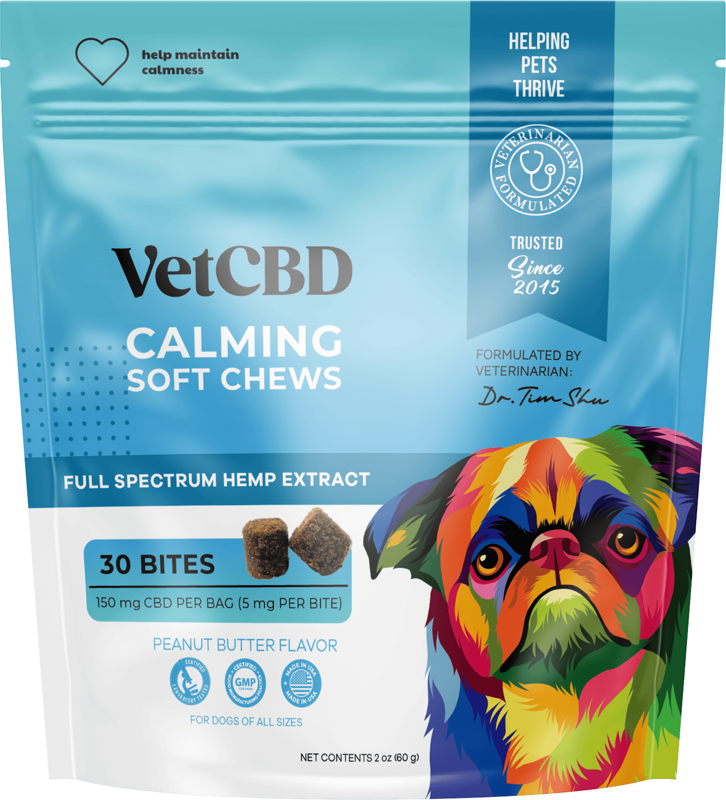 VetCBD 5mg 30pk - Calming Soft Pet Treats