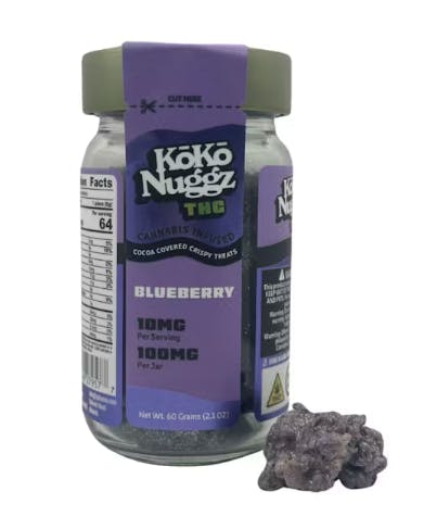 Koko Nuggz | Crispy Treats 100mg | Blueberry