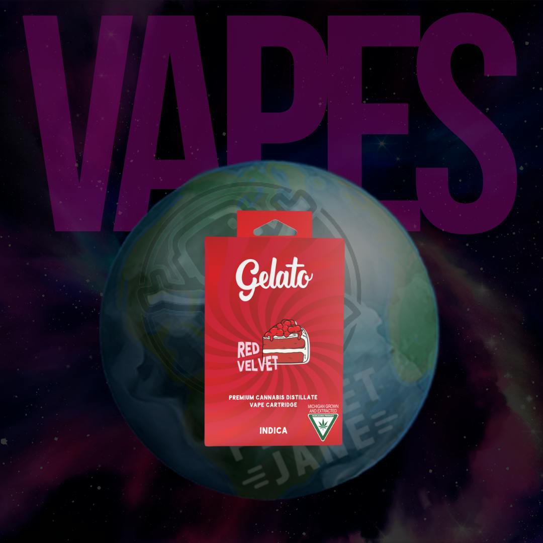 Gelato - 1g Cart - Red Velvet Indica | Planet Jane