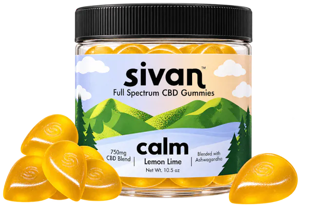 Sivan CBD Blend Gummies Calm Lemon Lime 30ct (hybrid)