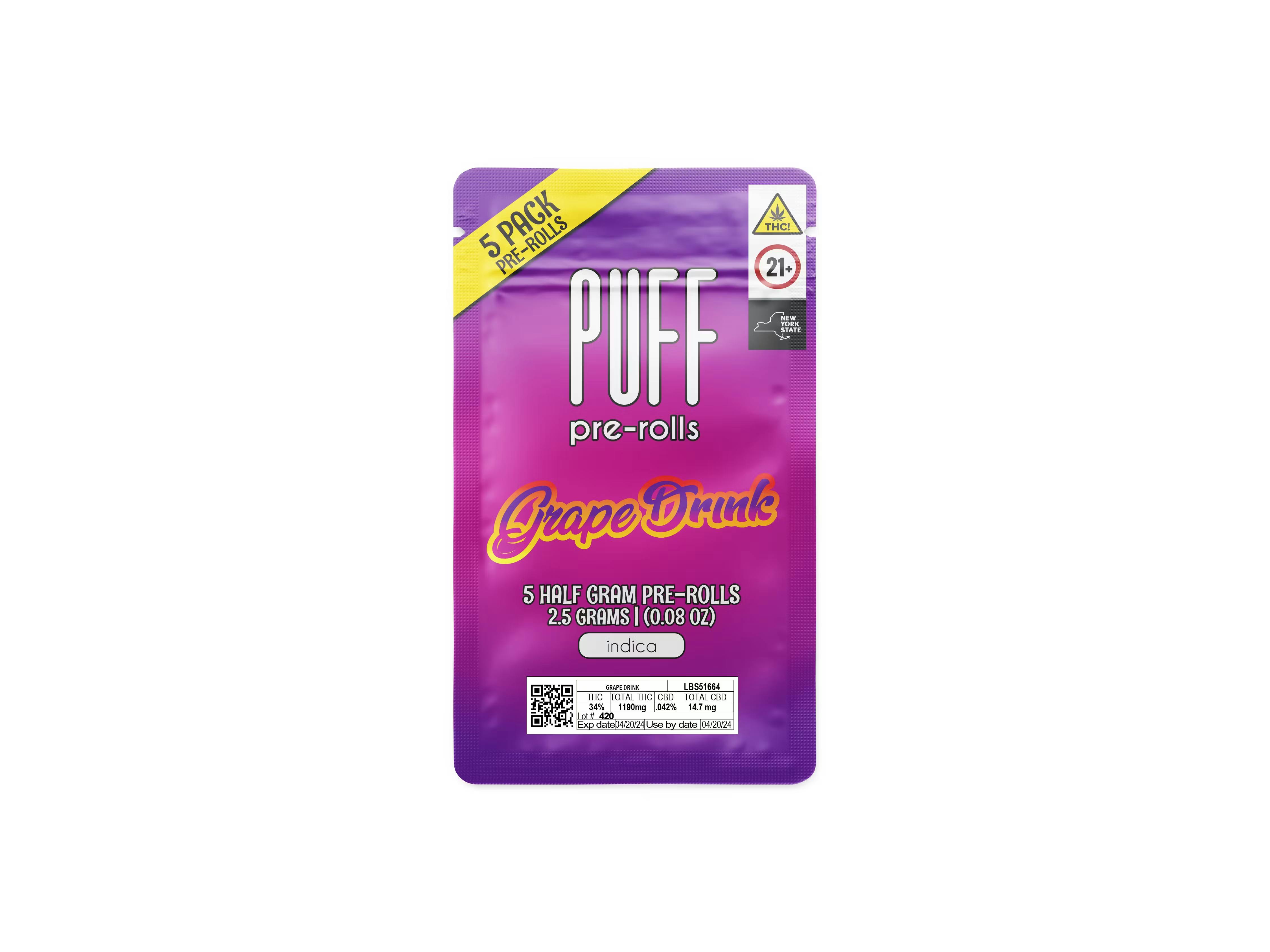 Puff - Grape Drink 5pk