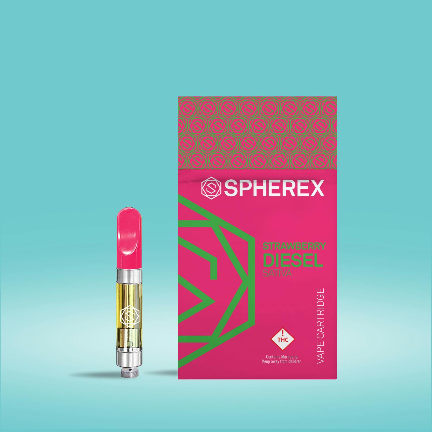Strawberry Diesel Cartridge | 1000mg 1g Vaporizers | Spherex |