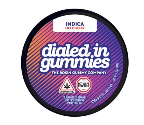 Product Dialed In Classic | Lux Cherry | Rosin Gummies | 100mg