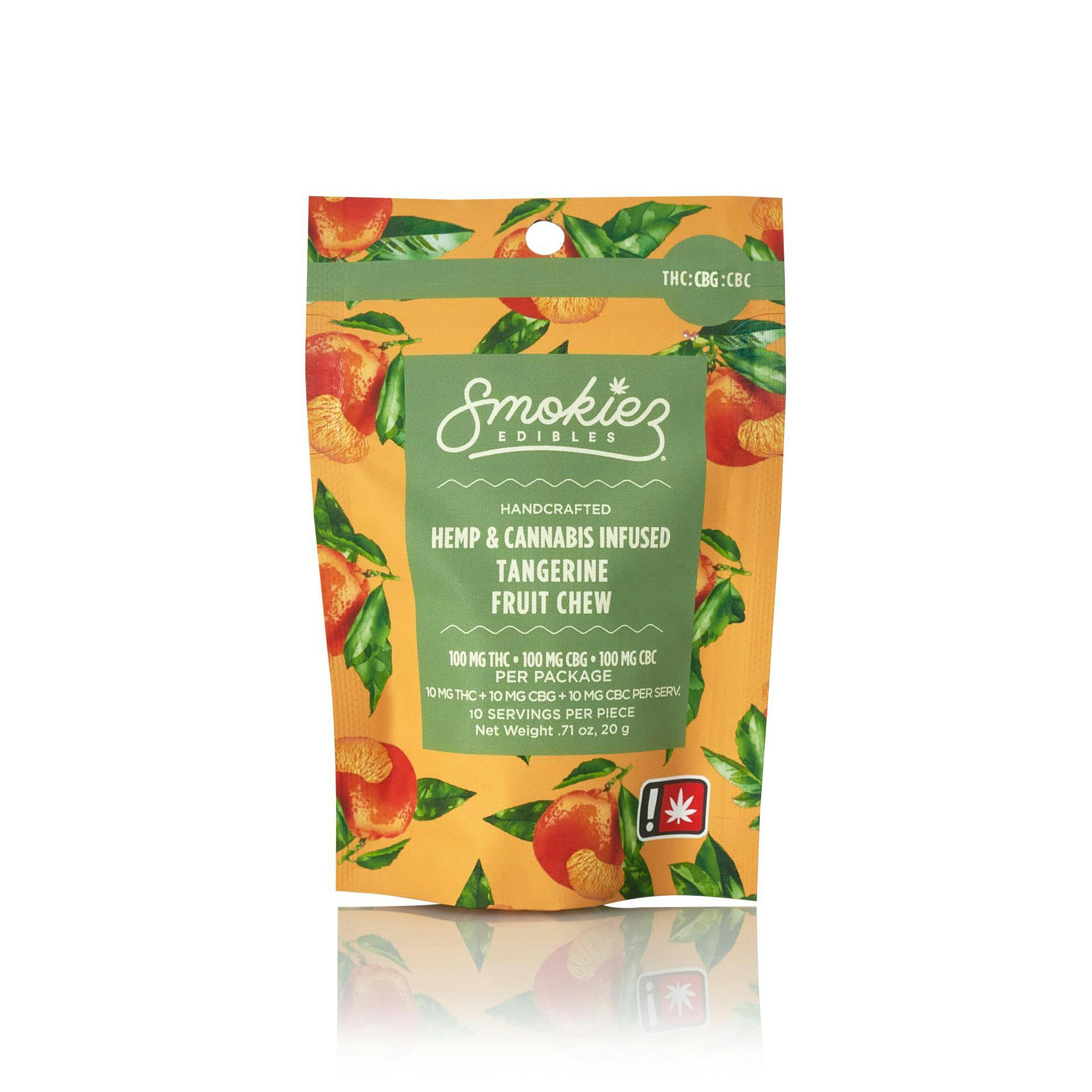 Smokiez | Tangerine THC:CBG:CBC Fruit Chew