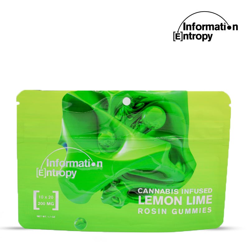 Information Entropy Lemon Lime Rosin Gummies 200mg | Information