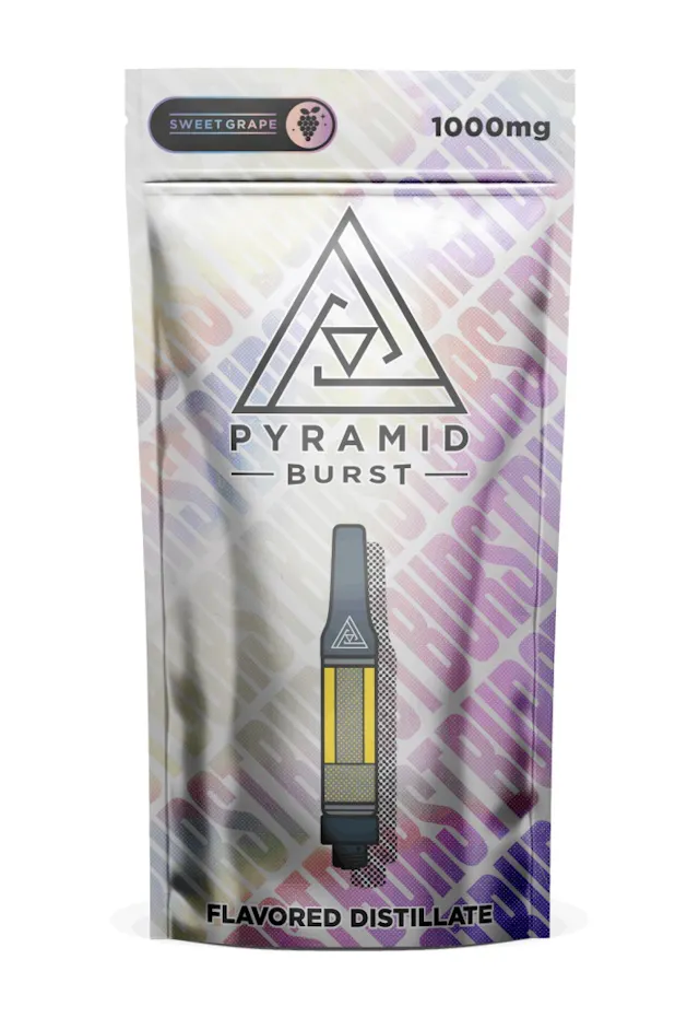 Pyramid Burst Cart Sweet Grape 1g (hybrid, cartridges)