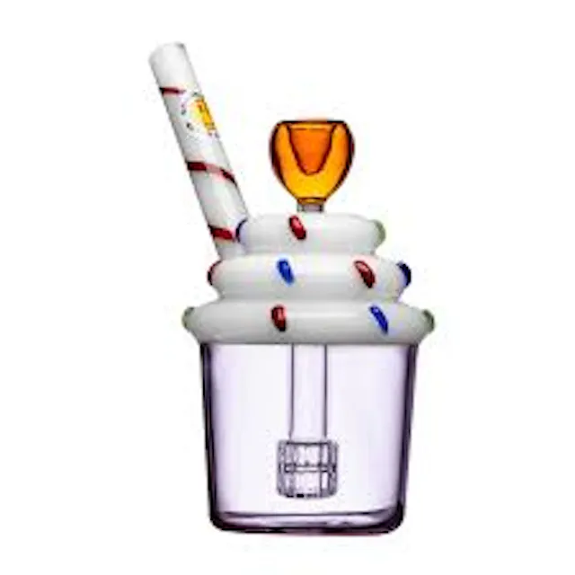 Glass Goody Glass Sprinkle Cupcake Bubbler (glassware)