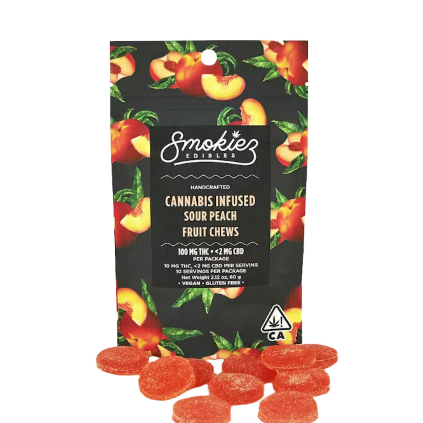 SOUR PEACH FRUIT FRUIT CHEW GUMMIES