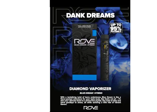 Rove | Blue Dream | Melted Diamonds + Live Resin | Vaporizer Starter Kit | 1g-1