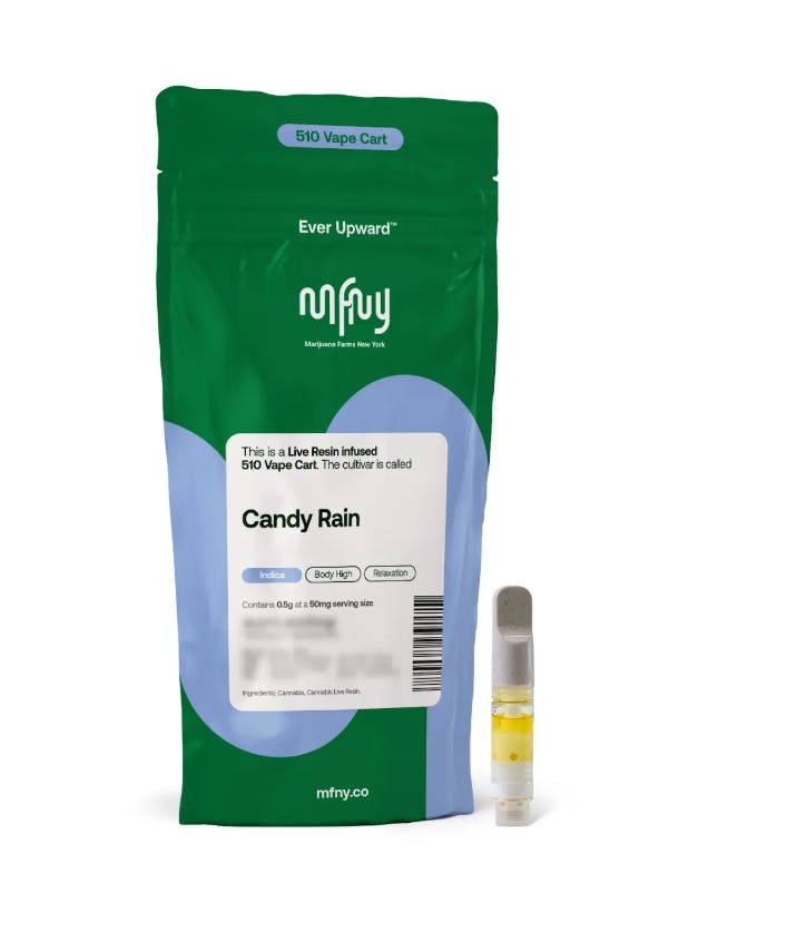 Cart | MFNY| Live Resin 510 Cart | Candy Rain | .5g