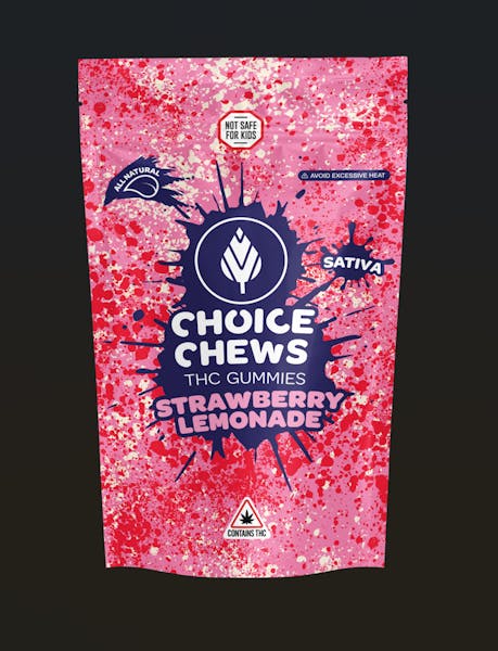 Strawberry Lemonade | 100mg | Gummies | Choice Chews ( Hybrid)