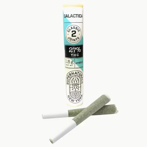 2pk .75g Preroll Galactica (I)SupernaturalsIndicaTHC: 23.97%TERPS: 1.38%25% off orders over $200+1