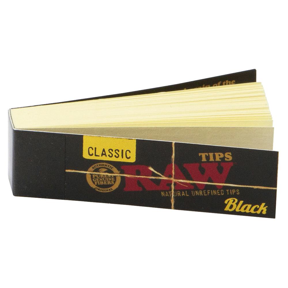 RAW - Classic Tips - Black - 50pk