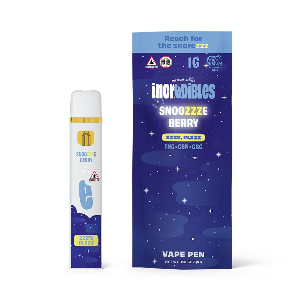 Incredibles Snoozzze Berry Disposable Vape 14:1:1 | 1g