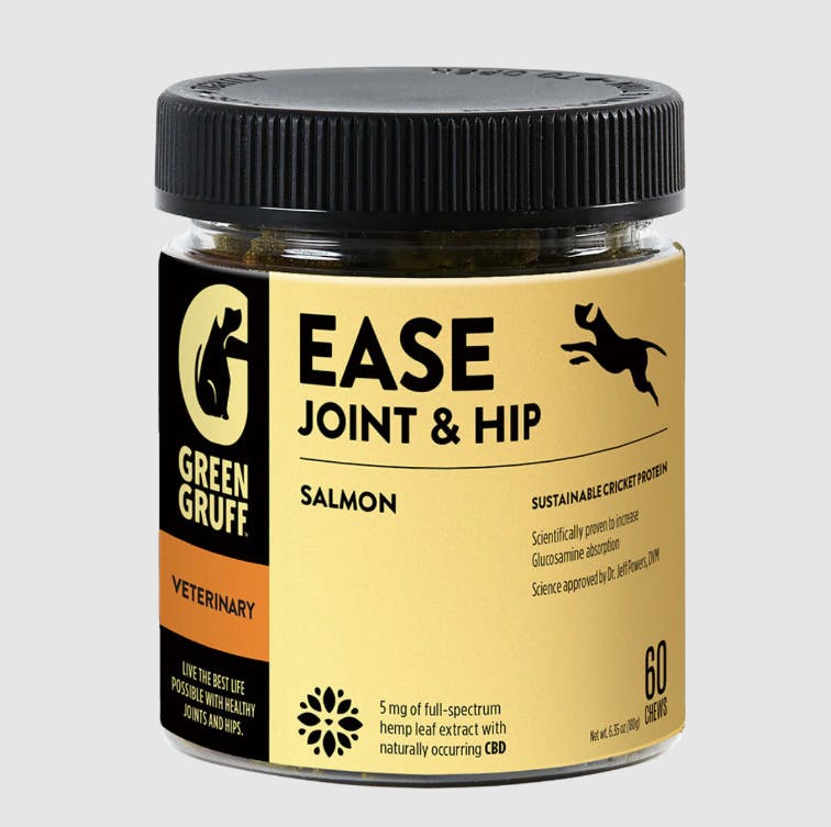 Green Gruff - 60pk CBD Dog Treats - Gold Vet Ease